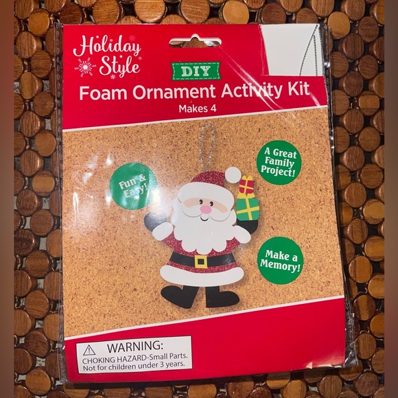 Holiday Style Santa foam ornament activity kit 2 piece bundle - Picture 2 of 3
